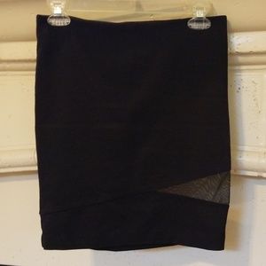BB Dakota Black Pencil Skirt